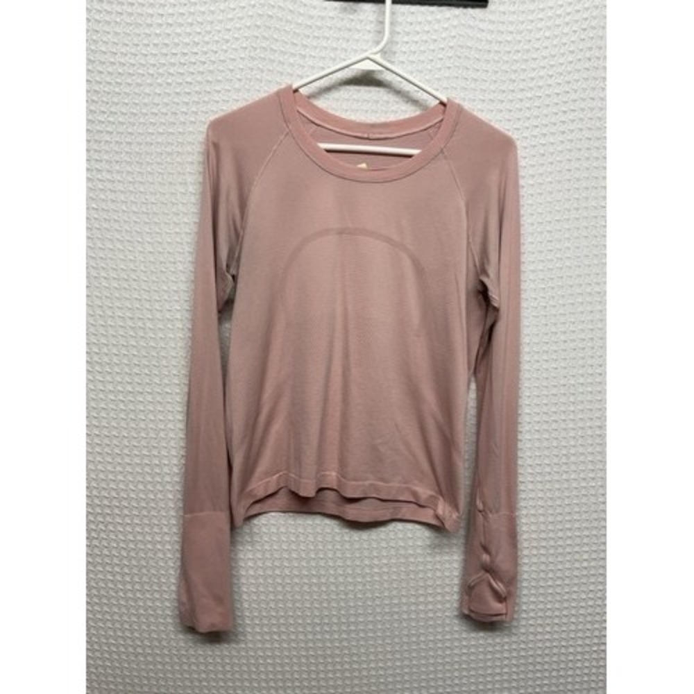 Lululemon Swiftly Tech Long Sleeve 2.0 Race Length Pink T-Shirt Top Women 10